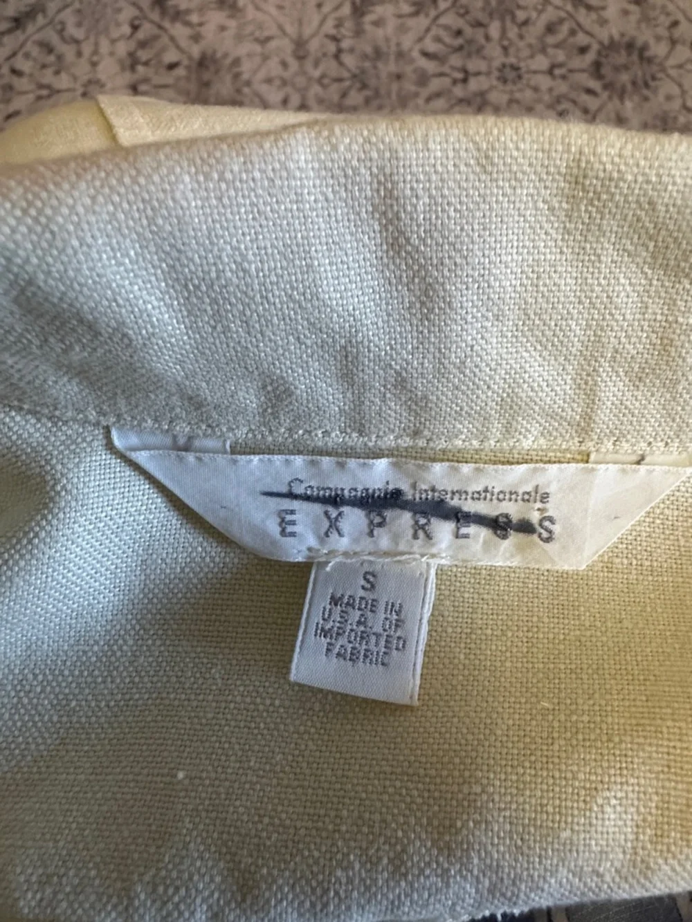 Express Cream Button-Front Utility Jacket - Picture 6 of 6